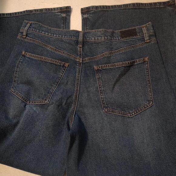WOMEN'S SCOOP WIDE-LEGGED DARK WASH JEANS - SIZE 12 - Picture 3 of 5